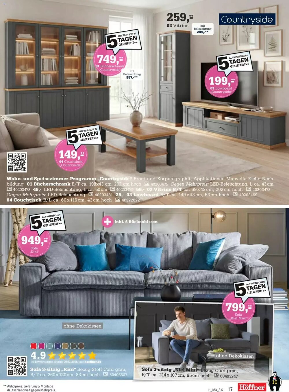 Höffner Prospekt (ab 11.03.2026) zum Blättern - Seite 17