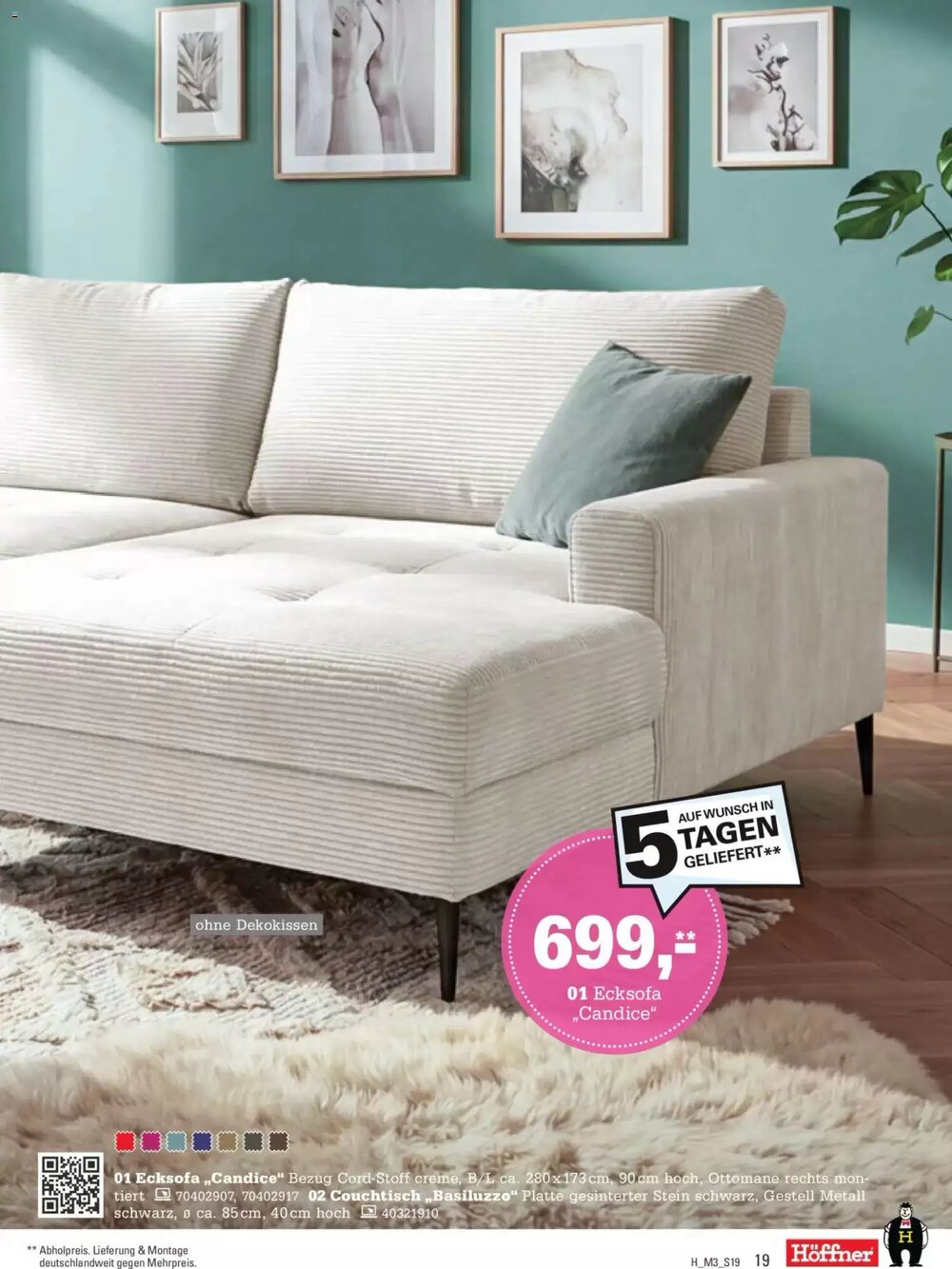 Höffner Prospekt (ab 11.03.2026) zum Blättern - Seite 19