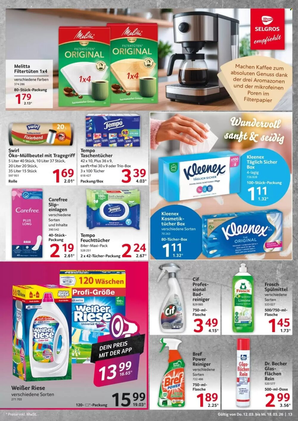 Selgros Prospekt (ab 12.03.2026) zum Blättern - Seite 13