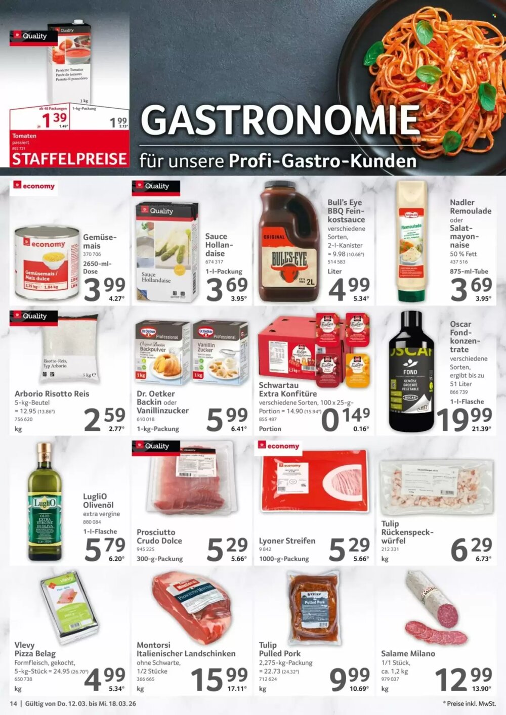 Selgros Prospekt (ab 12.03.2026) zum Blättern - Seite 14