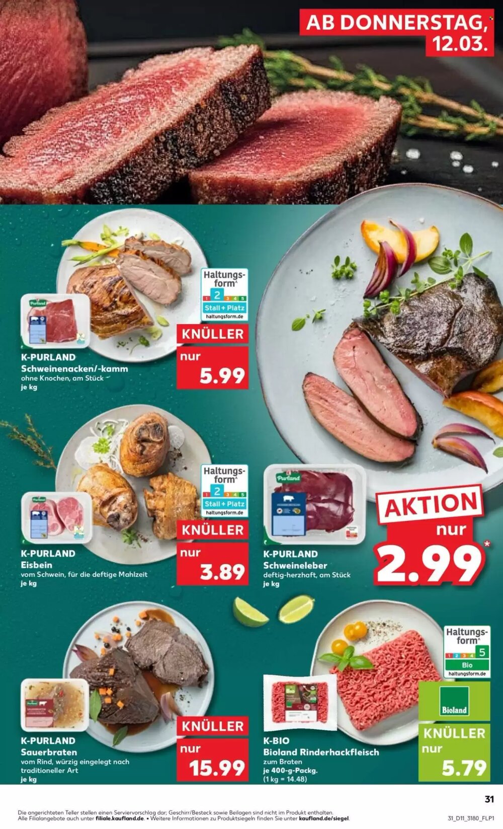 Kaufland Prospekt (ab 12.03.2026) zum Blättern - Seite 31