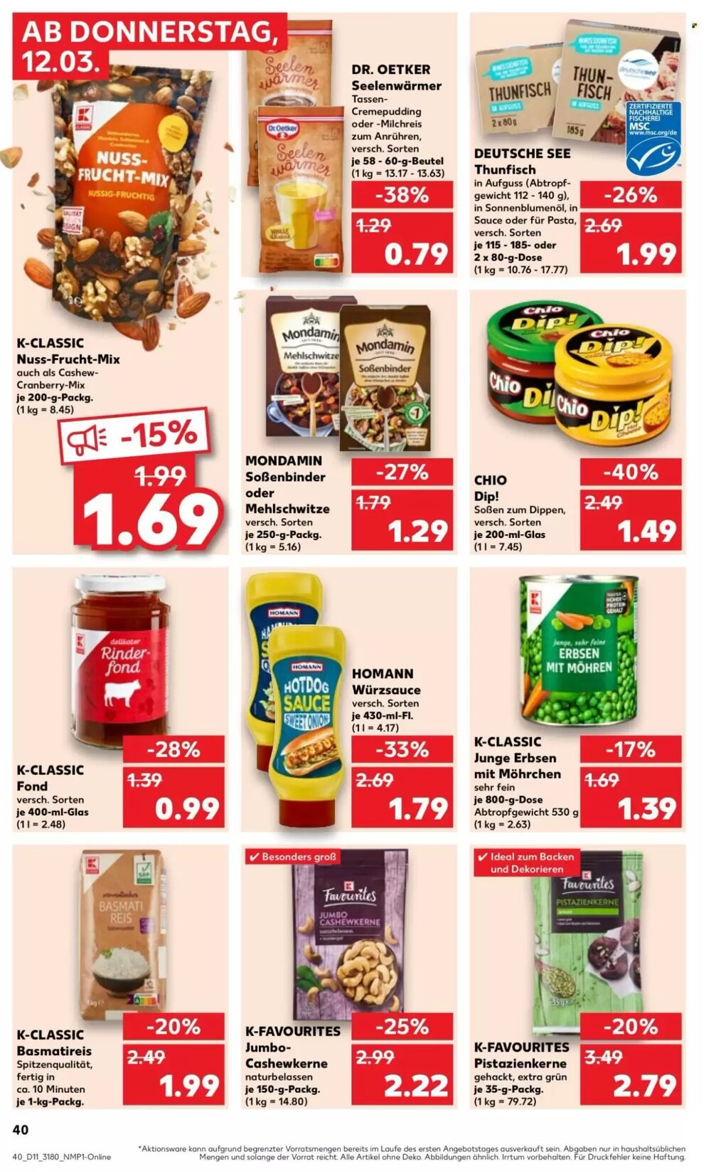 Kaufland Prospekt (ab 12.03.2026) zum Blättern - Seite 40