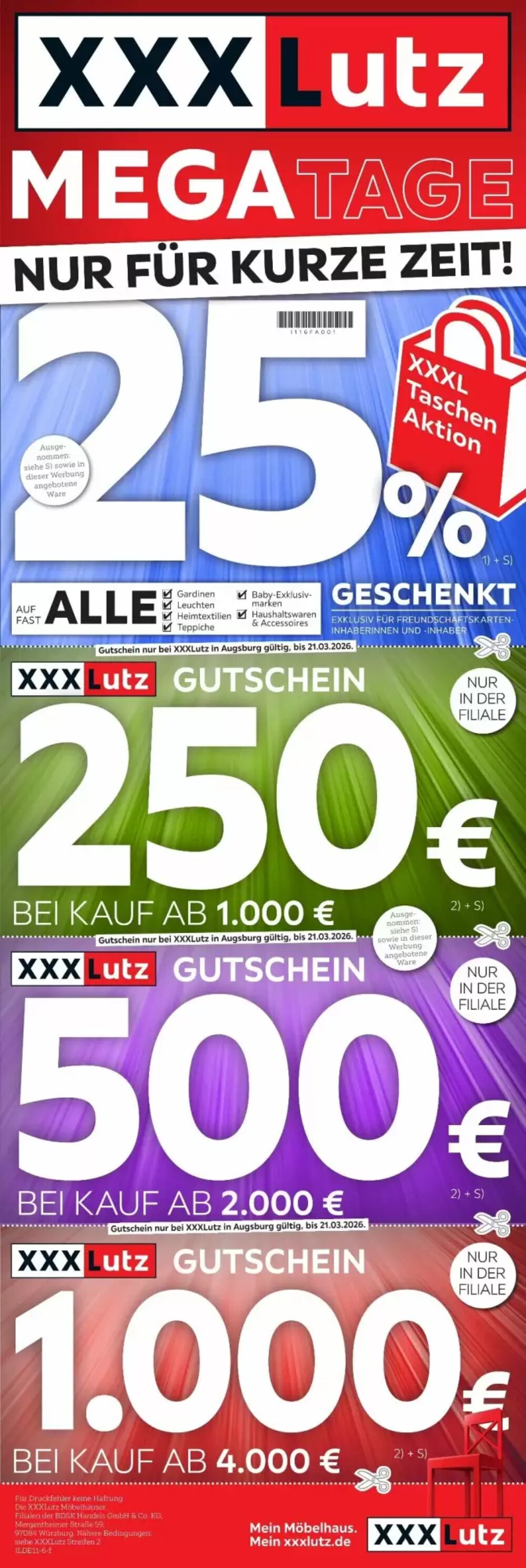 XXXLutz Prospekt (ab 12.03.2026) zum Blättern - Seite 1