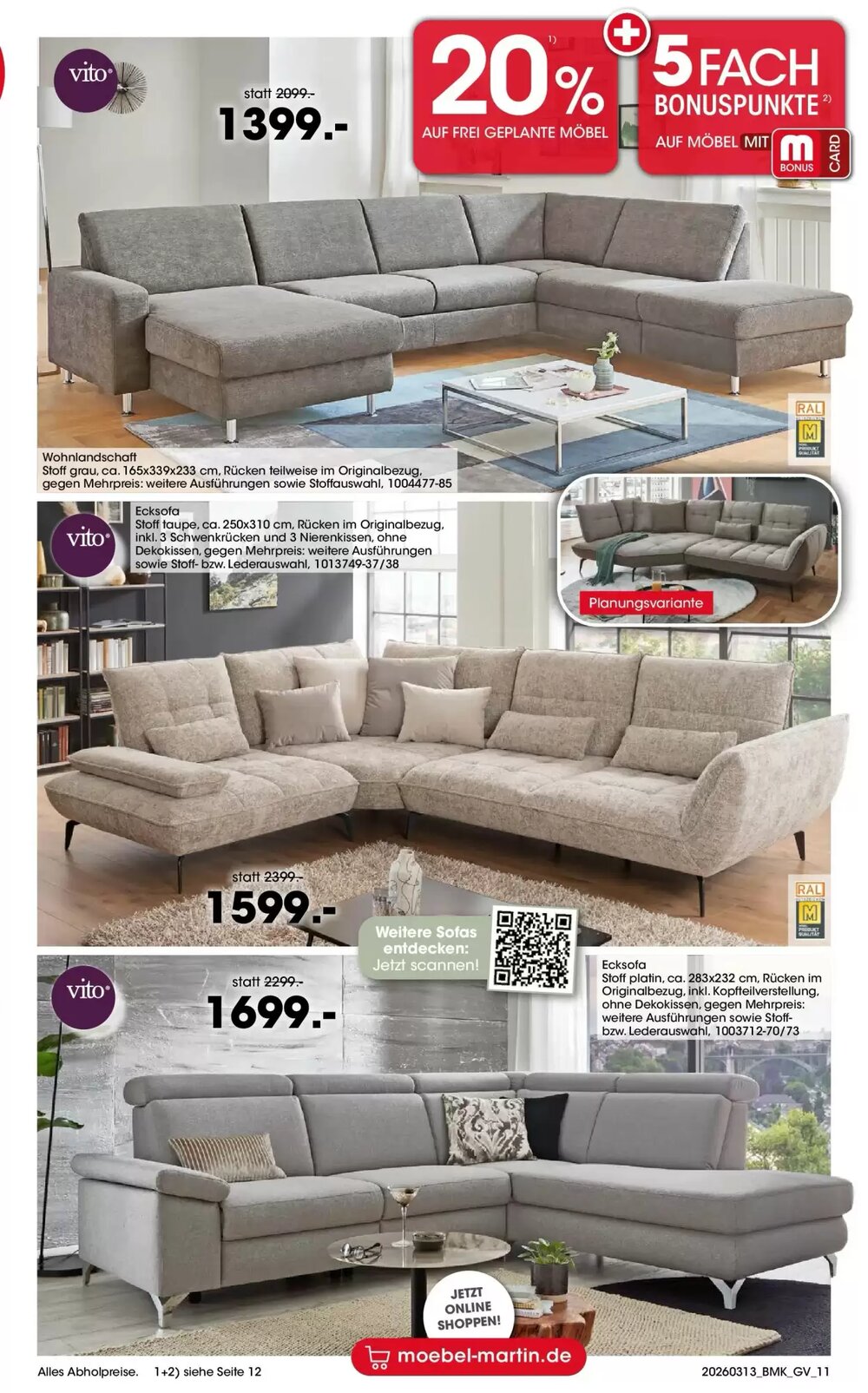 Möbel Martin Prospekt (ab 12.03.2026) zum Blättern - Seite 11