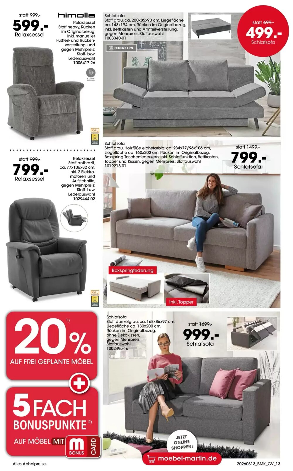 Möbel Martin Prospekt (ab 12.03.2026) zum Blättern - Seite 13