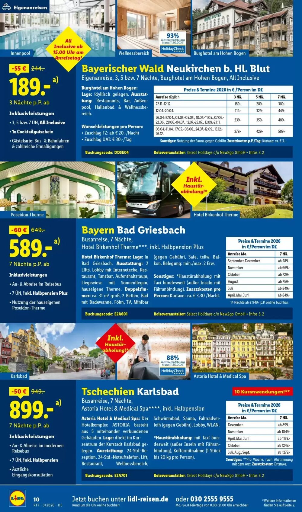 Lidl Reisen Prospekt (ab 14.03.2026) zum Blättern - Seite 10