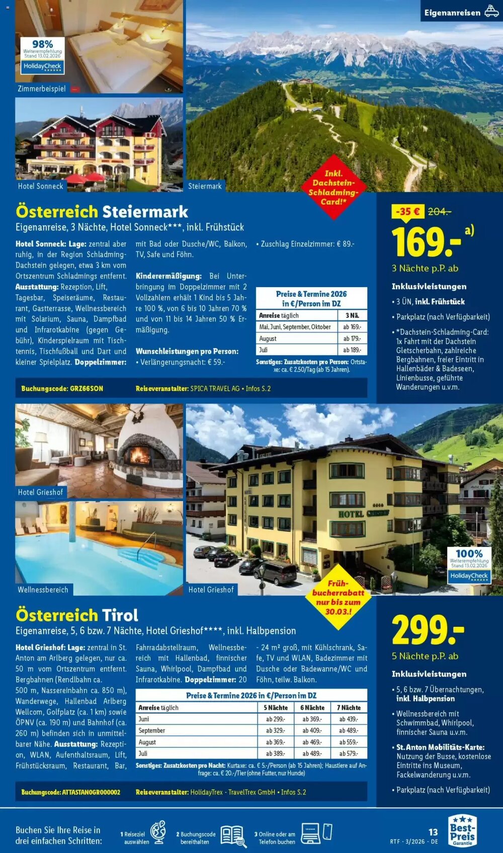 Lidl Reisen Prospekt (ab 14.03.2026) zum Blättern - Seite 13
