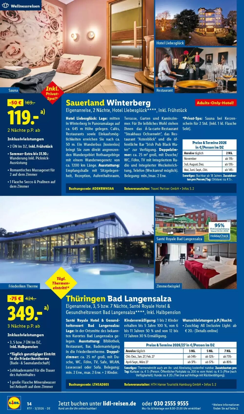 Lidl Reisen Prospekt (ab 14.03.2026) zum Blättern - Seite 14