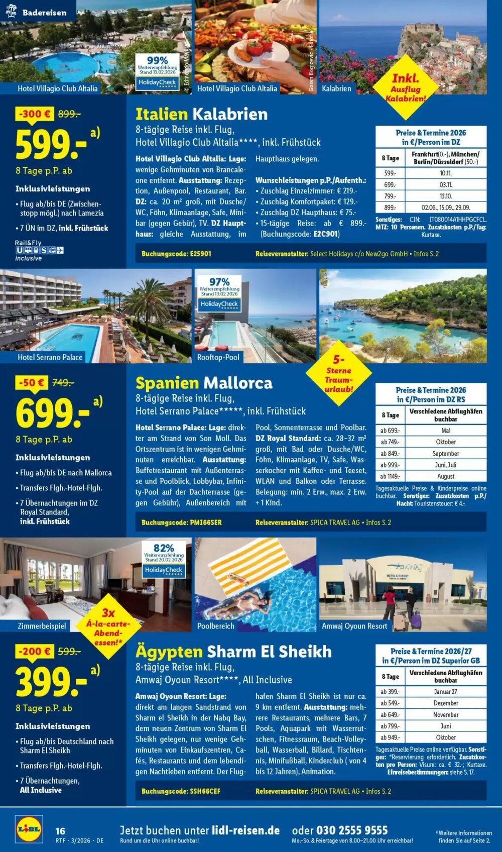 Lidl Reisen Prospekt (ab 14.03.2026) zum Blättern - Seite 16