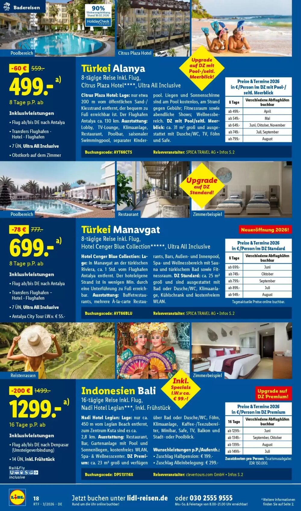 Lidl Reisen Prospekt (ab 14.03.2026) zum Blättern - Seite 18