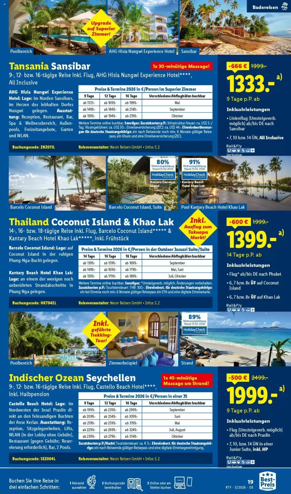 Lidl Reisen Prospekt (ab 14.03.2026) zum Blättern - Seite 19