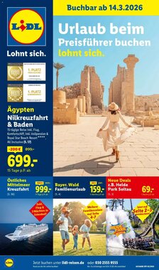 Lidl Reisen Prospekt (ab 14.03.2026) zum Blättern