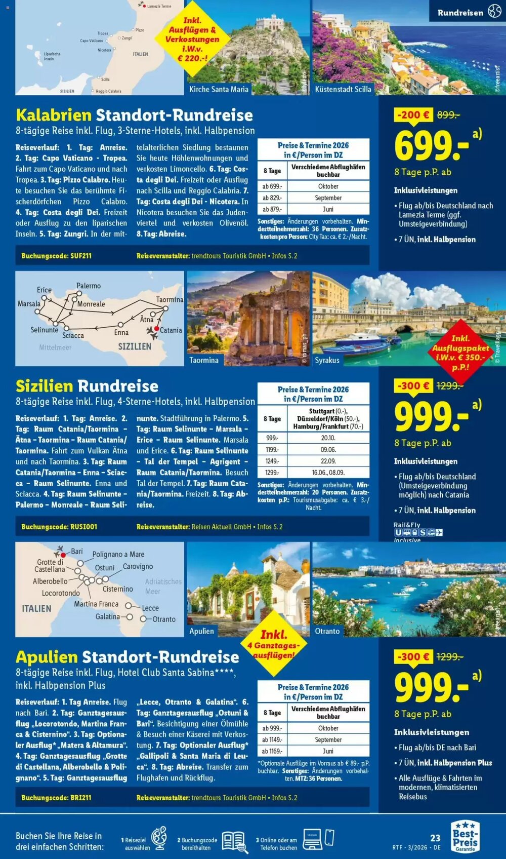 Lidl Reisen Prospekt (ab 14.03.2026) zum Blättern - Seite 23