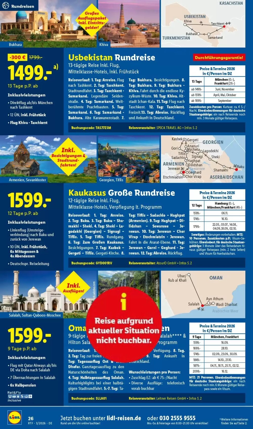 Lidl Reisen Prospekt (ab 14.03.2026) zum Blättern - Seite 26