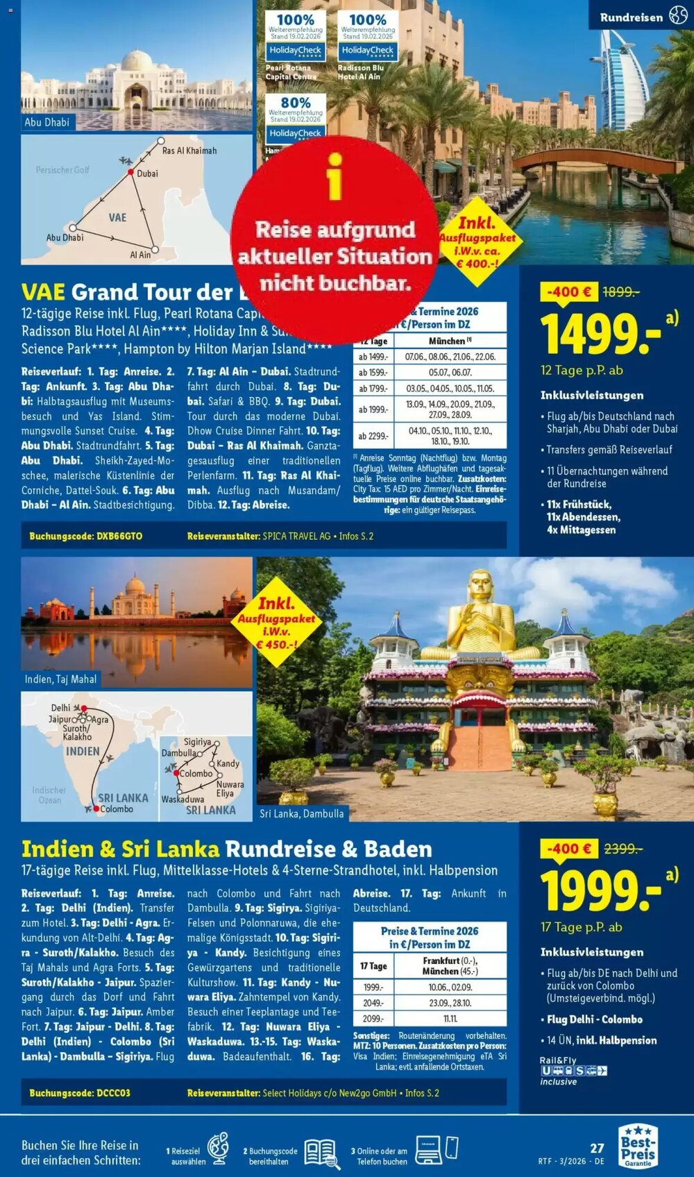 Lidl Reisen Prospekt (ab 14.03.2026) zum Blättern - Seite 27