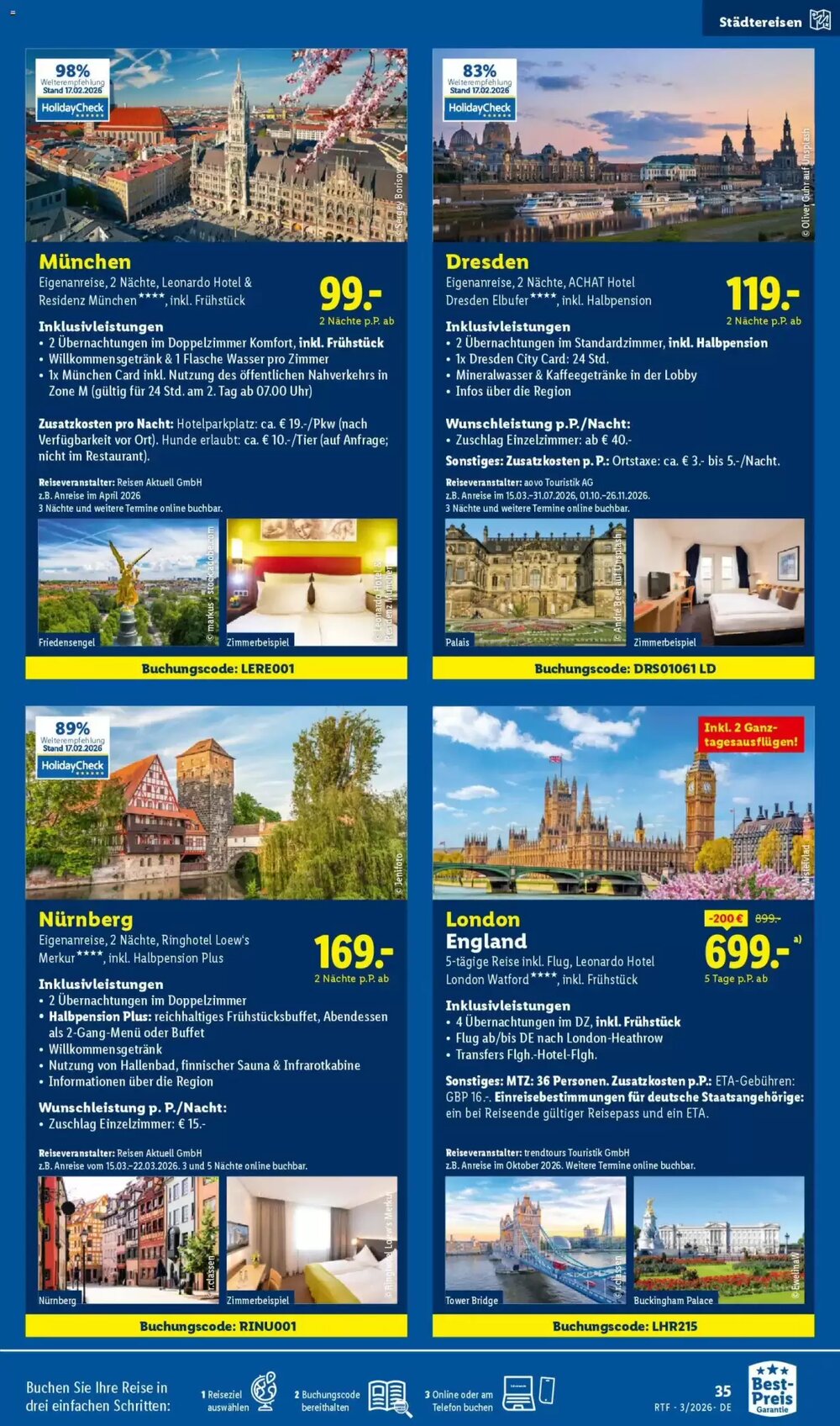 Lidl Reisen Prospekt (ab 14.03.2026) zum Blättern - Seite 35