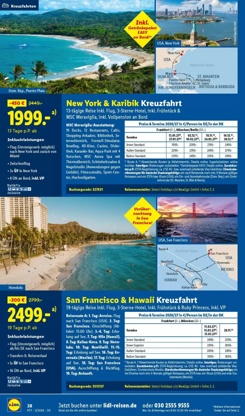 Lidl Reisen Prospekt (ab 14.03.2026) zum Blättern - Seite 38
