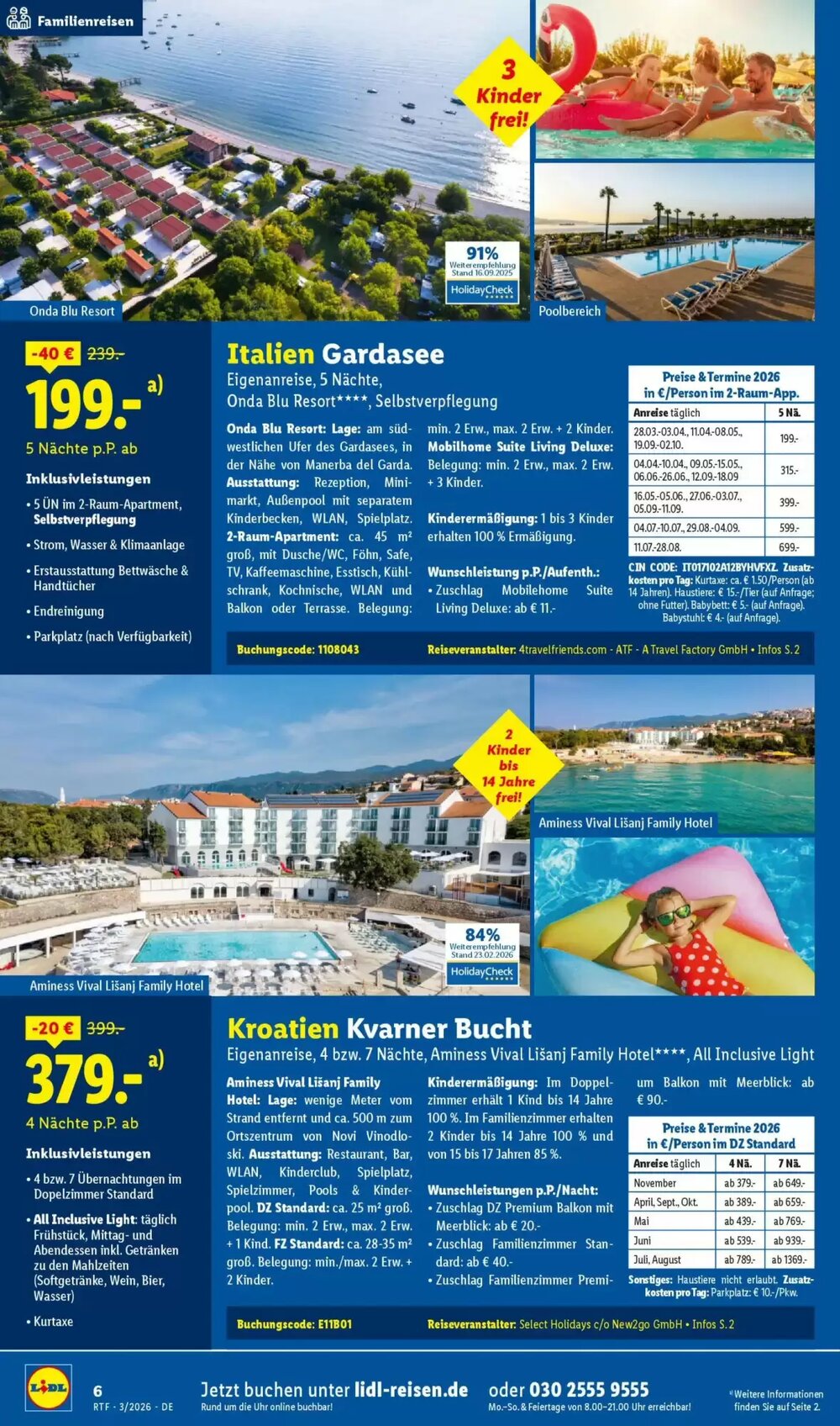Lidl Reisen Prospekt (ab 14.03.2026) zum Blättern - Seite 6
