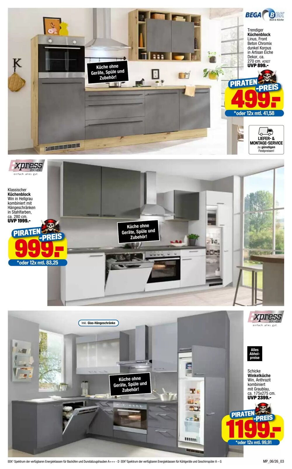 Möbelpiraten Prospekt (ab 14.03.2026) zum Blättern - Seite 3