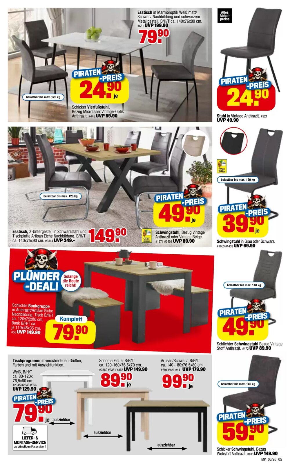Möbelpiraten Prospekt (ab 14.03.2026) zum Blättern - Seite 5