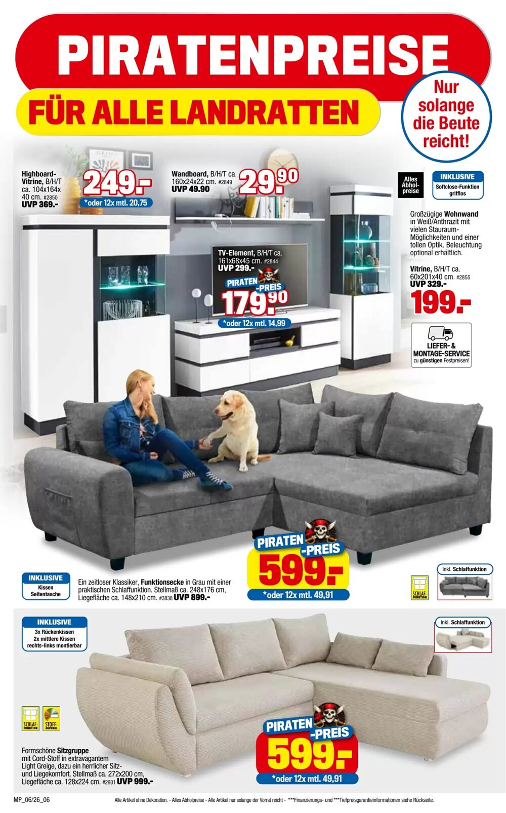 Möbelpiraten Prospekt (ab 14.03.2026) zum Blättern - Seite 6