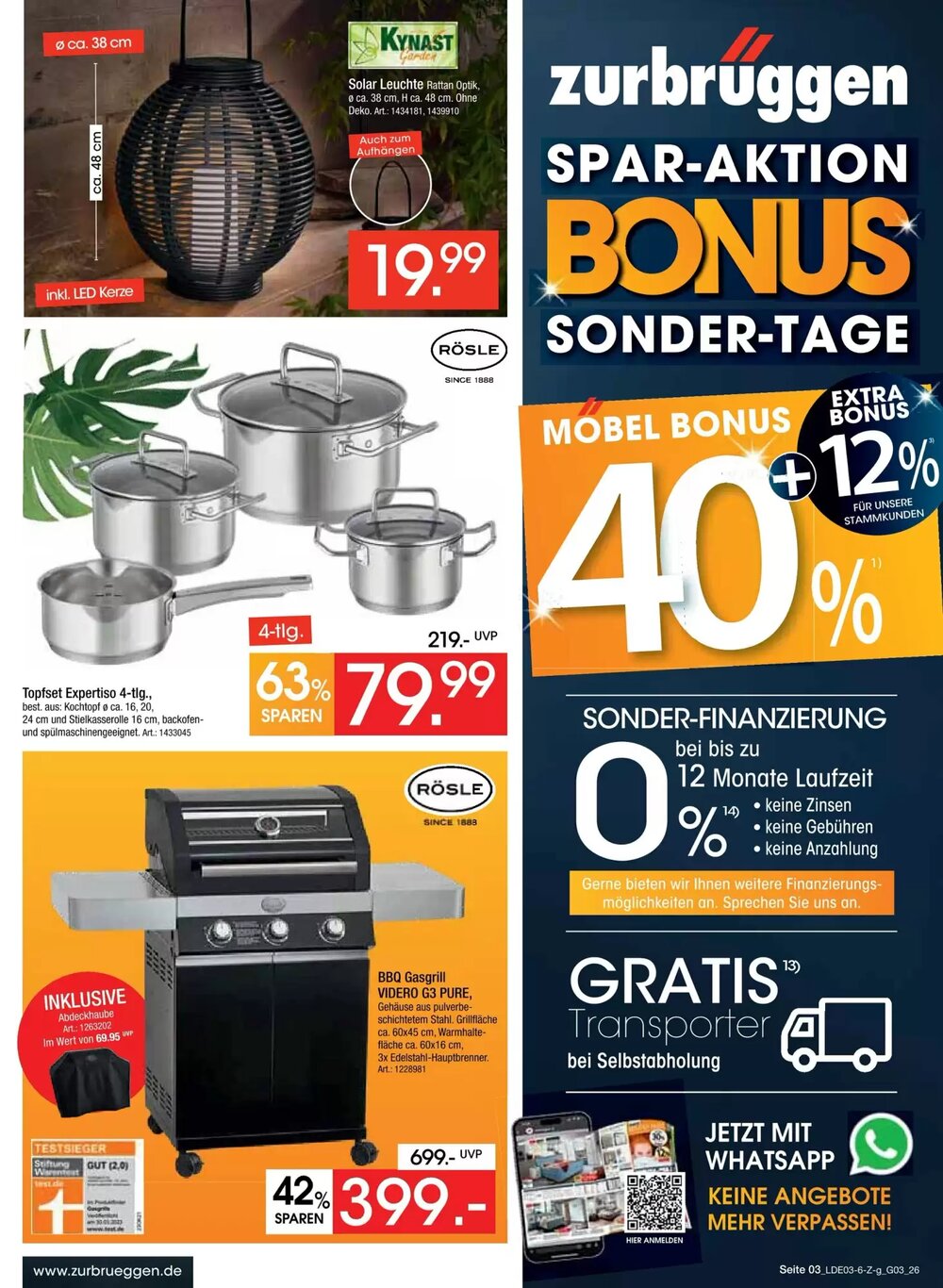 Zurbrüggen Prospekt (ab 14.03.2026) zum Blättern - Seite 3