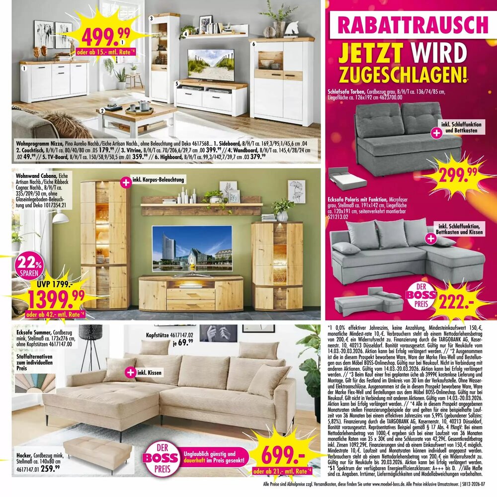 Möbel Boss Prospekt (ab 14.03.2026) zum Blättern - Seite 7