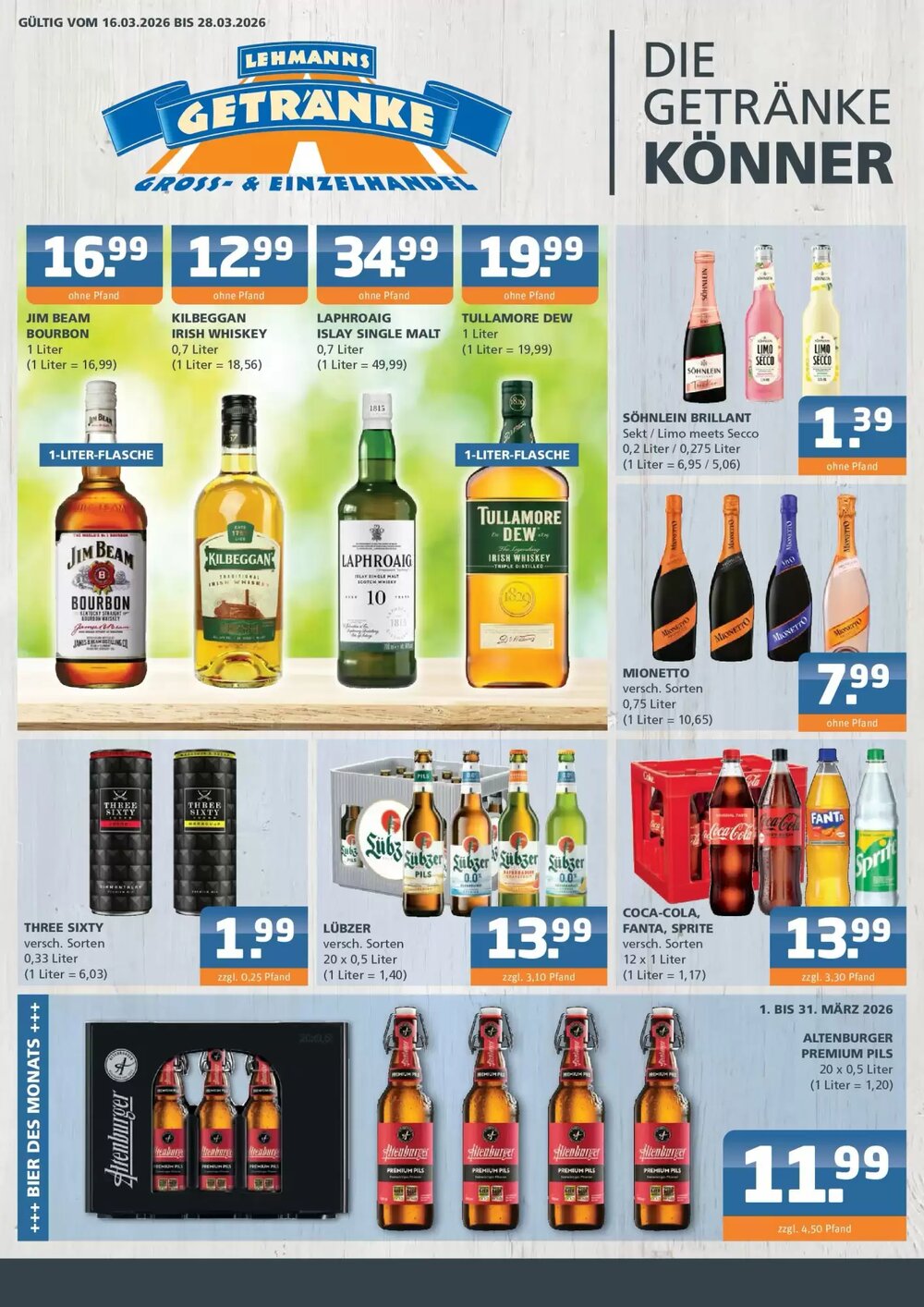 Getränke Lehmann Prospekt (ab 15.03.2026) zum Blättern - Seite 1