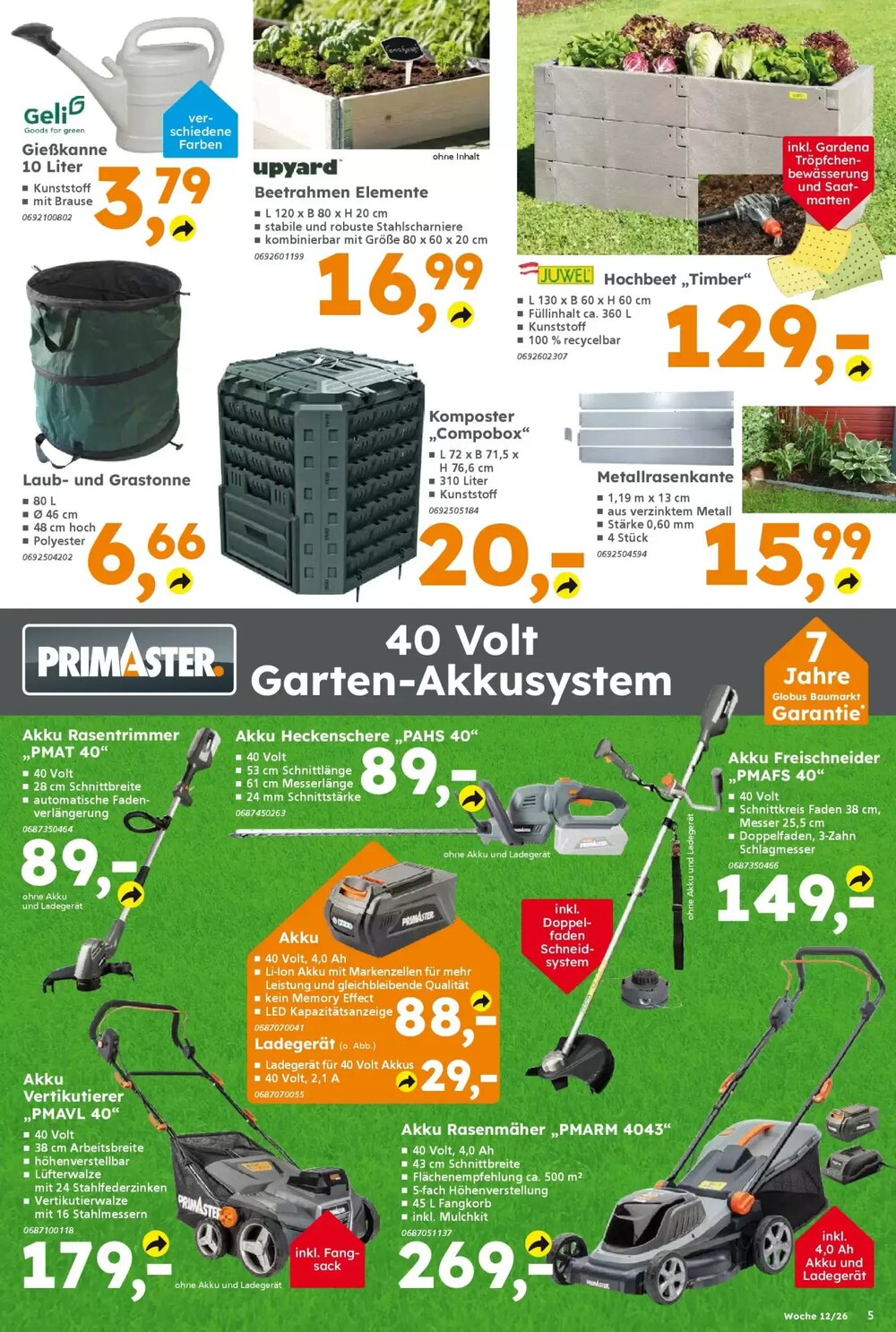 Globus Baumarkt Prospekt (ab 15.03.2026) zum Blättern - Seite 5