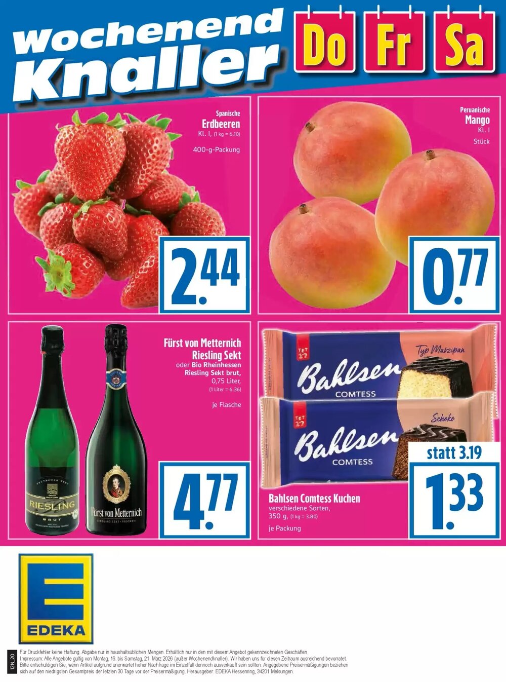 EDEKA Hahner Prospekt (ab 15.03.2026) zum Blättern - Seite 23