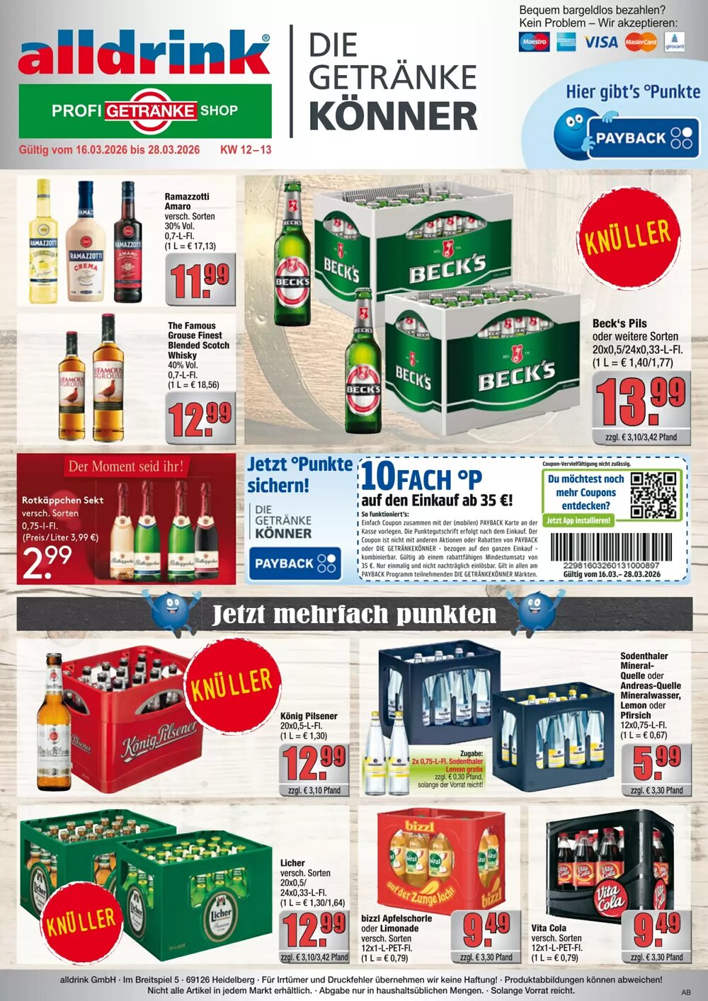 Profi Getränke Prospekt (ab 15.03.2026) zum Blättern - Seite 1