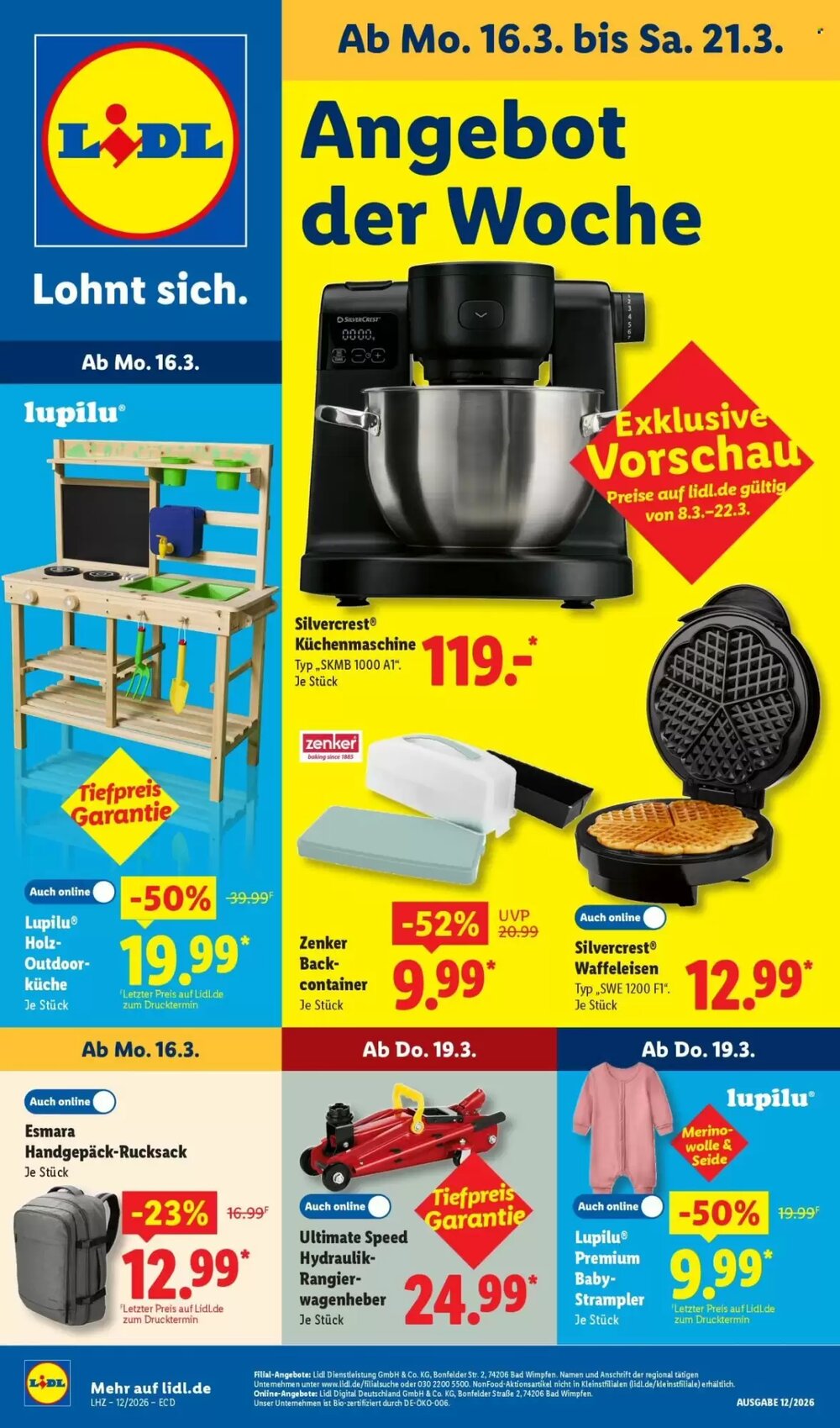 Lidl Prospekt (ab 16.03.2026) zum Blättern - Seite 1