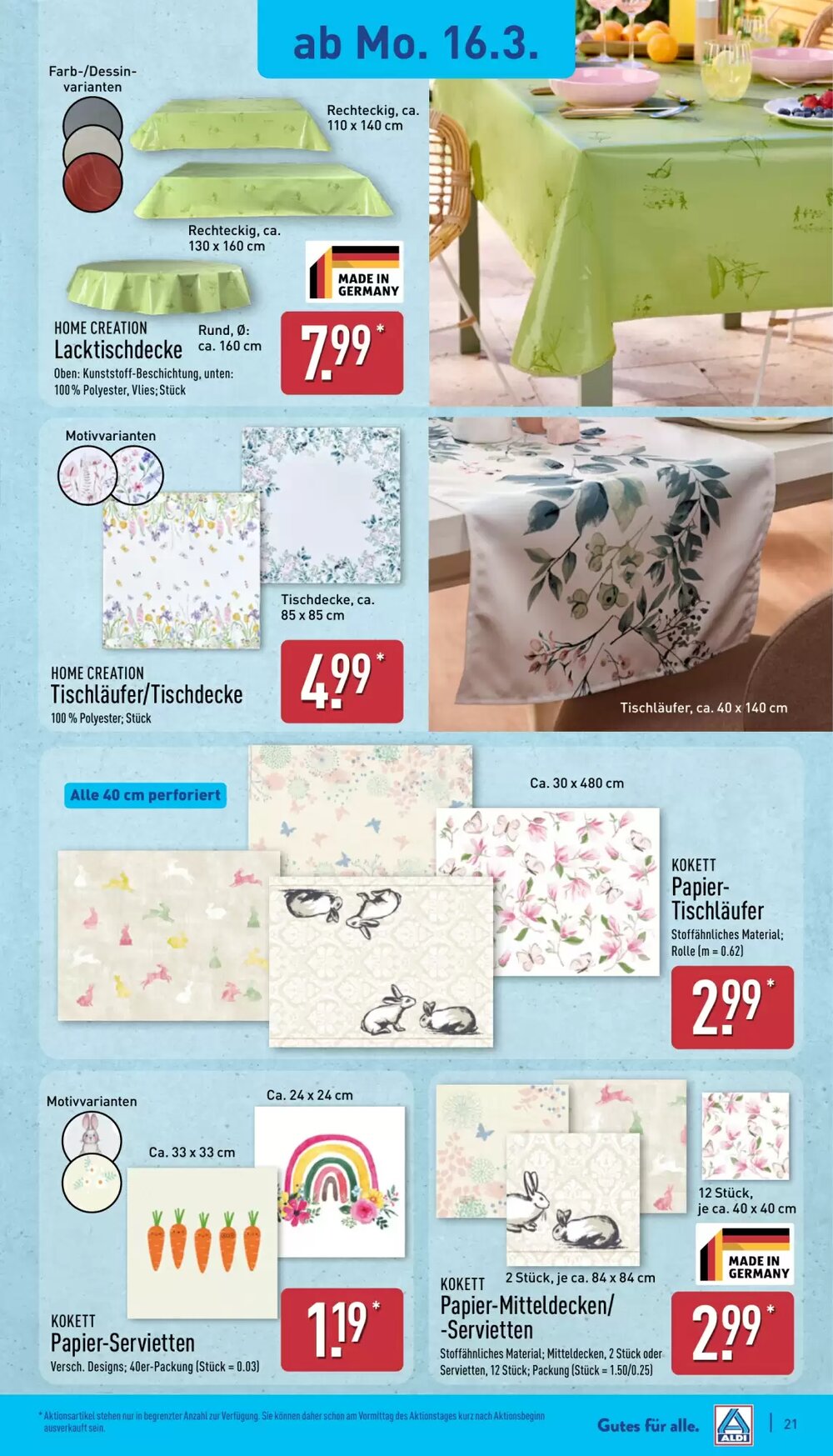 Aldi Nord Prospekt (ab 16.03.2026) zum Blättern - Seite 21