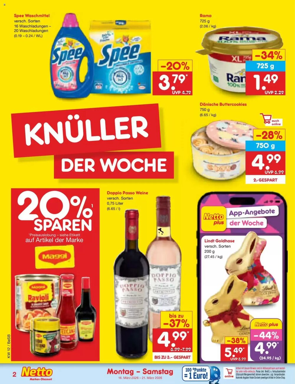 Netto Marken-Discount Prospekt (ab 16.03.2026) zum Blättern - Seite 2
