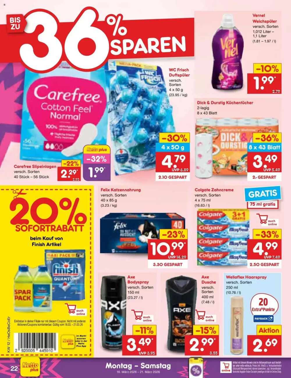 Netto Marken-Discount Prospekt (ab 16.03.2026) zum Blättern - Seite 32