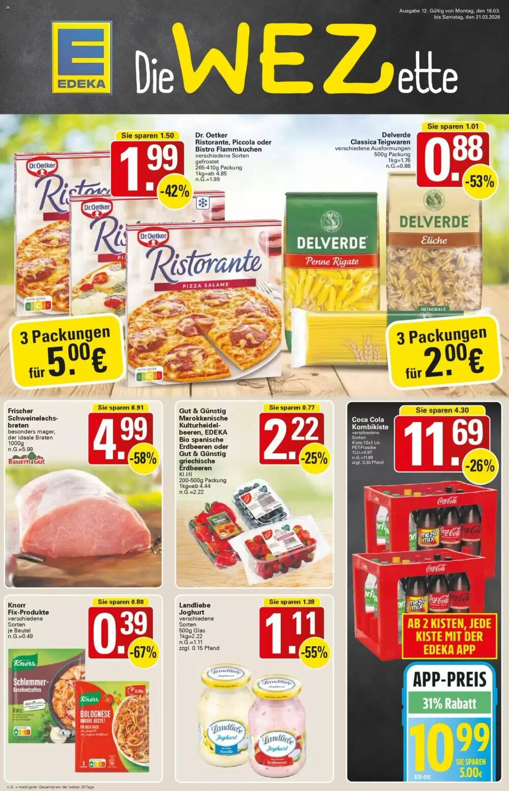 WEZ Prospekt (ab 16.03.2026) zum Blättern - Seite 1