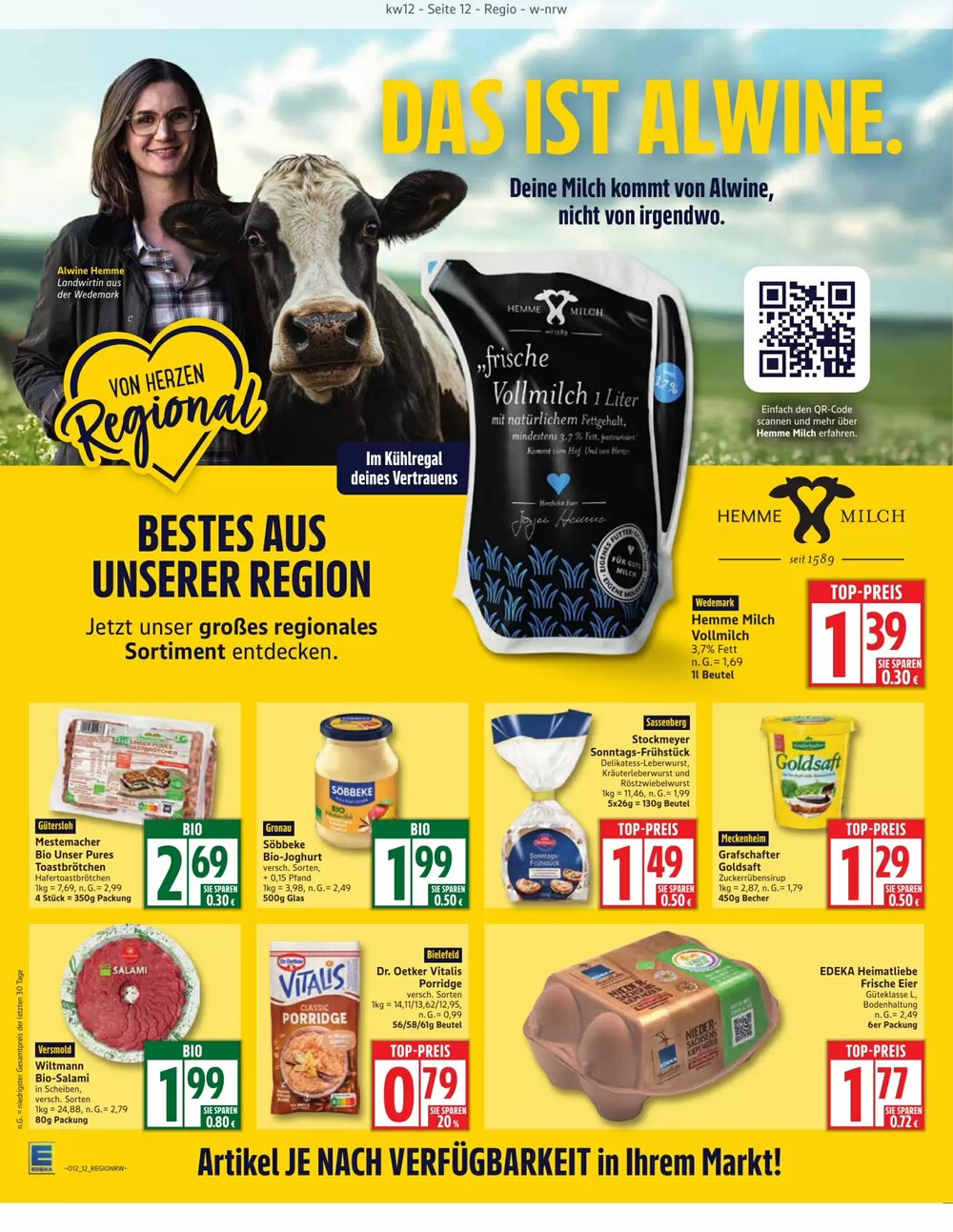 Edeka Prospekt (ab 16.03.2026) zum Blättern - Seite 12