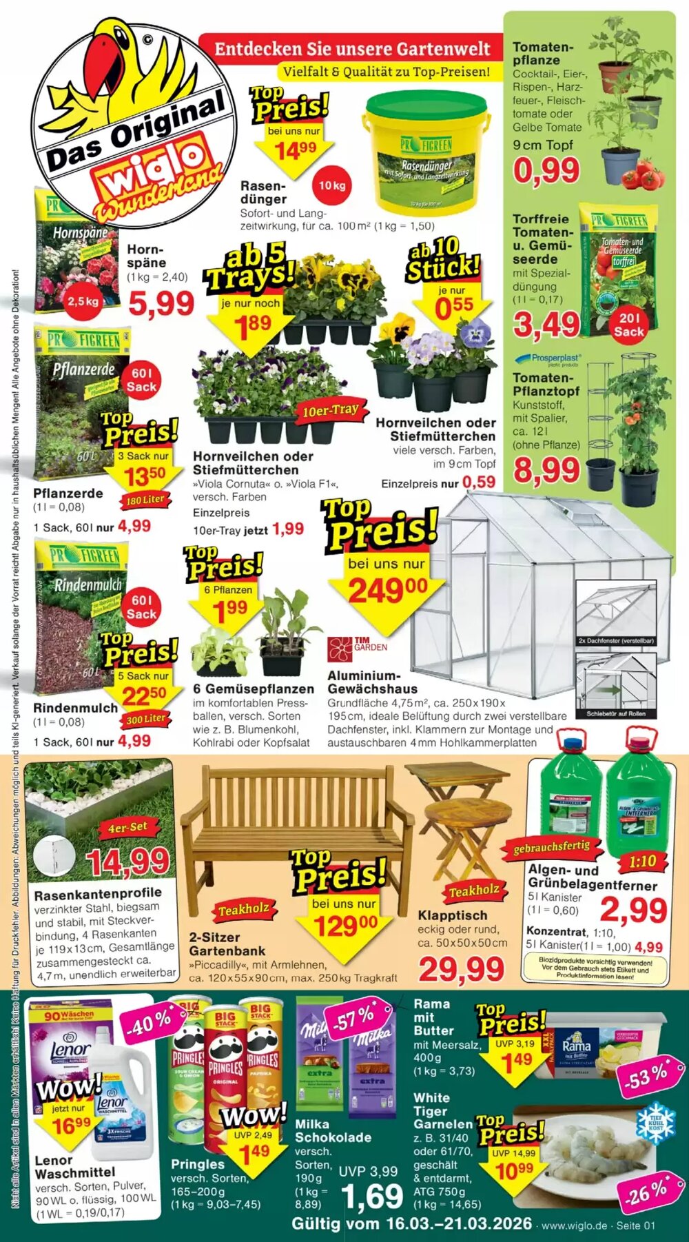 Wiglo Wunderland Prospekt (ab 16.03.2026) zum Blättern - Seite 1