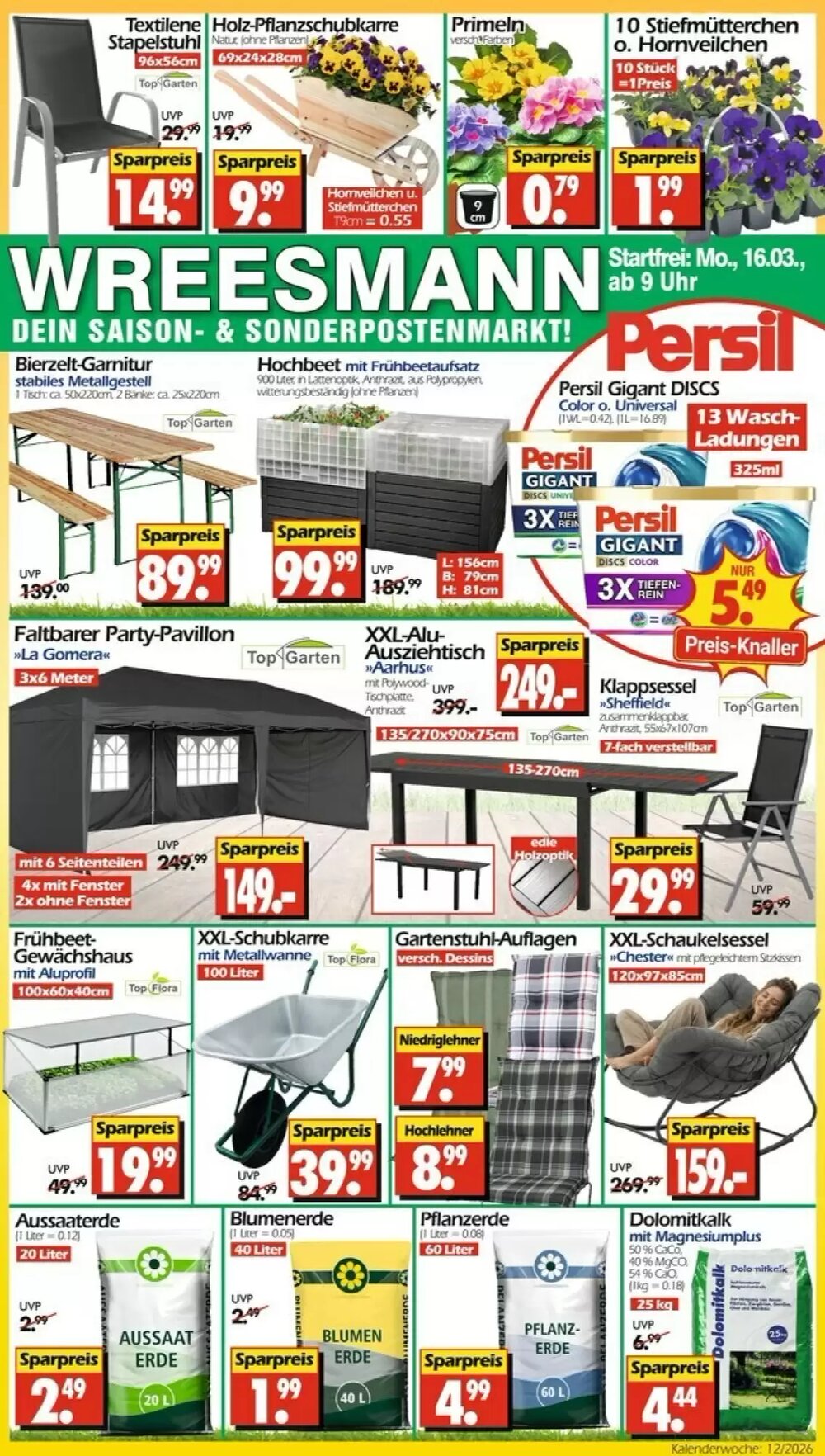 Wreesmann Prospekt (ab 16.03.2026) zum Blättern - Seite 1