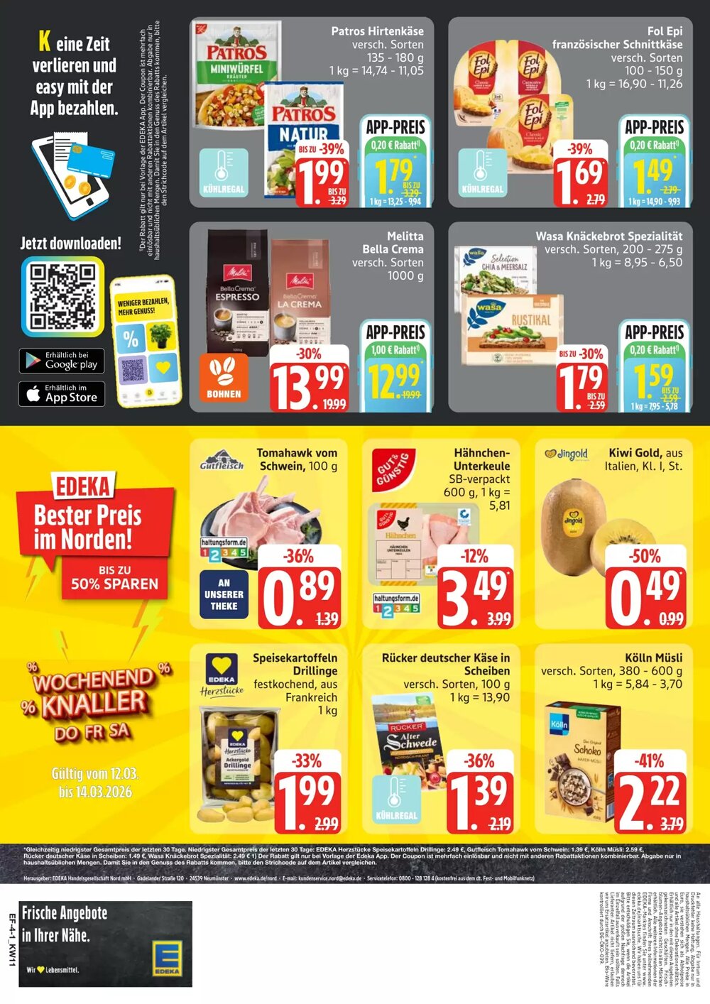 Edeka Frischemarkt Prospekt (ab 16.03.2026) zum Blättern - Seite 4