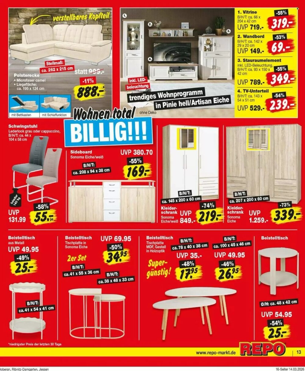 Repo Markt Prospekt (ab 16.03.2026) zum Blättern - Seite 13