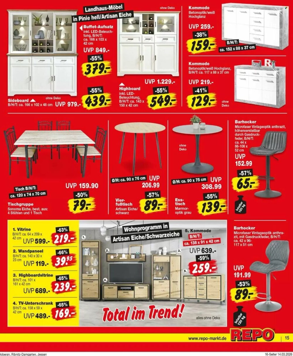 Repo Markt Prospekt (ab 16.03.2026) zum Blättern - Seite 15