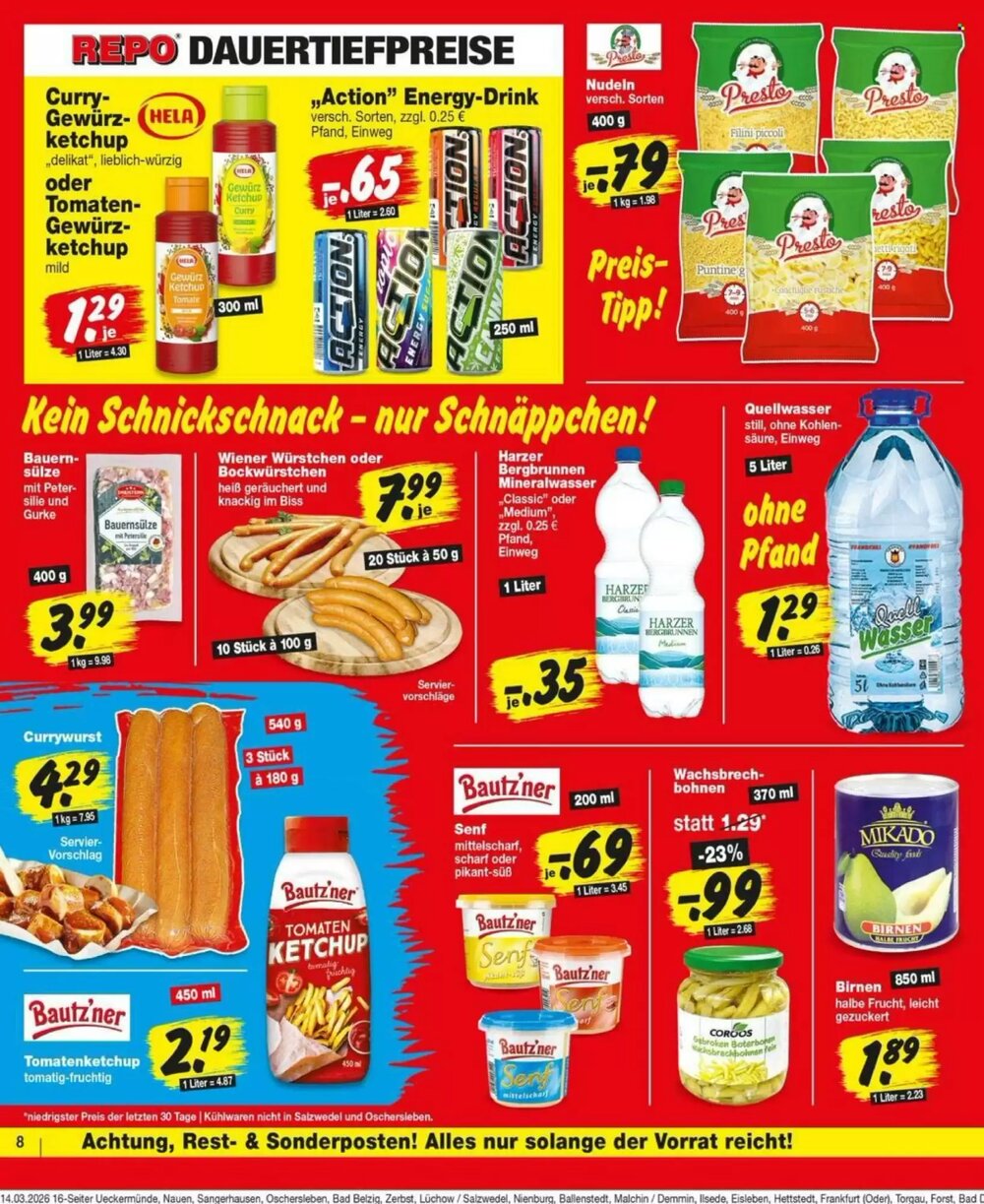 Repo Markt Prospekt (ab 16.03.2026) zum Blättern - Seite 8