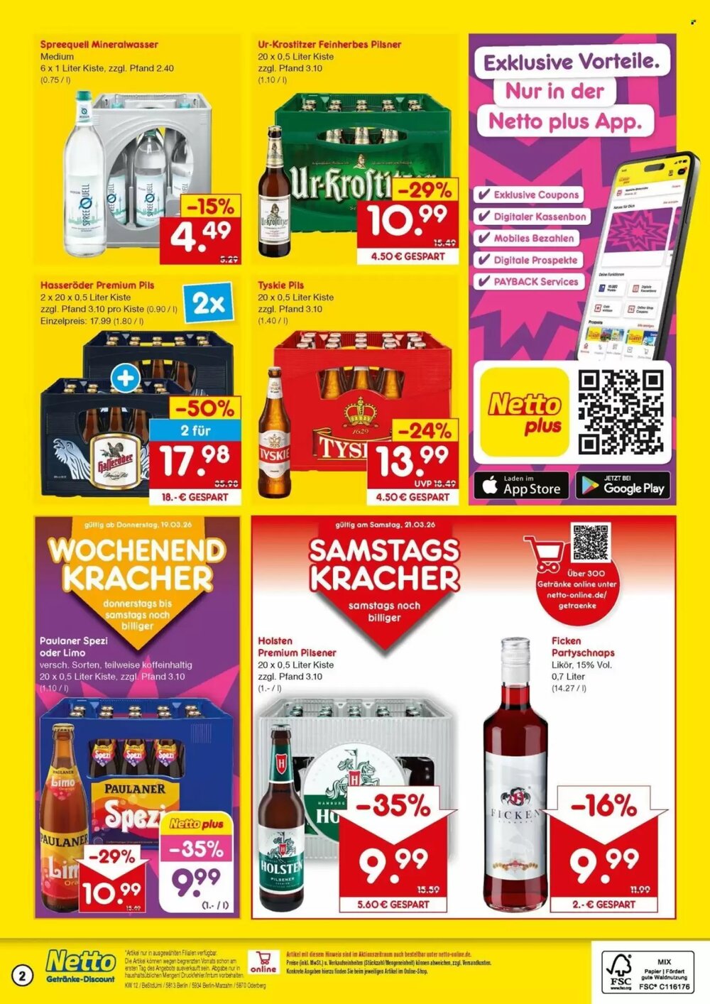 Netto Getränke Discount Prospekt (ab 16.03.2026) zum Blättern - Seite 2