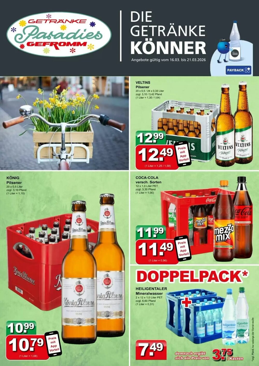 Getränkeparadies Gefromm Prospekt (ab 16.03.2026) zum Blättern - Seite 1
