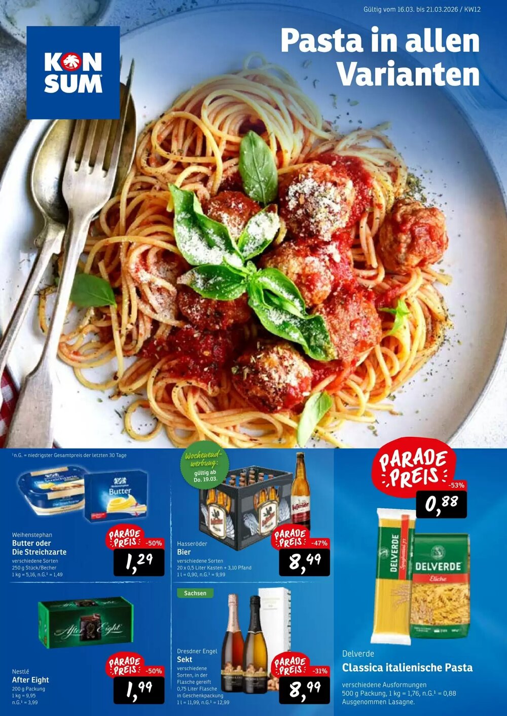 KONSUM Prospekt (ab 16.03.2026) zum Blättern - Seite 1