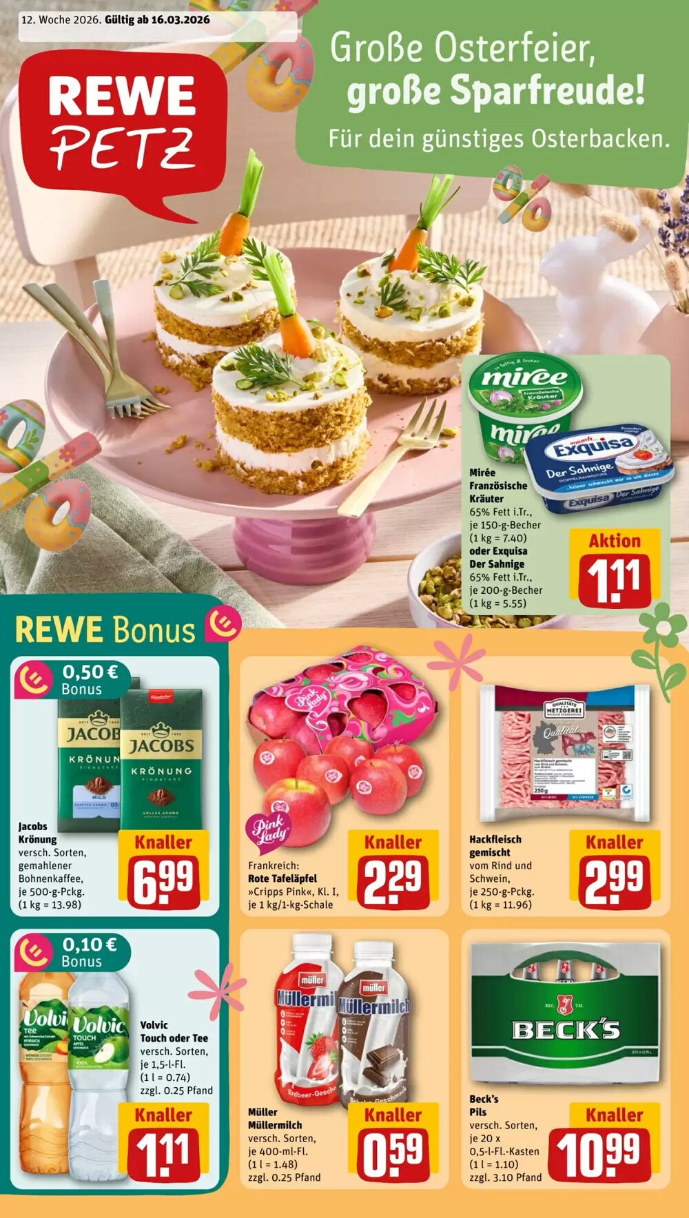 REWE PETZ Prospekt (ab 16.03.2026) zum Blättern - Seite 1