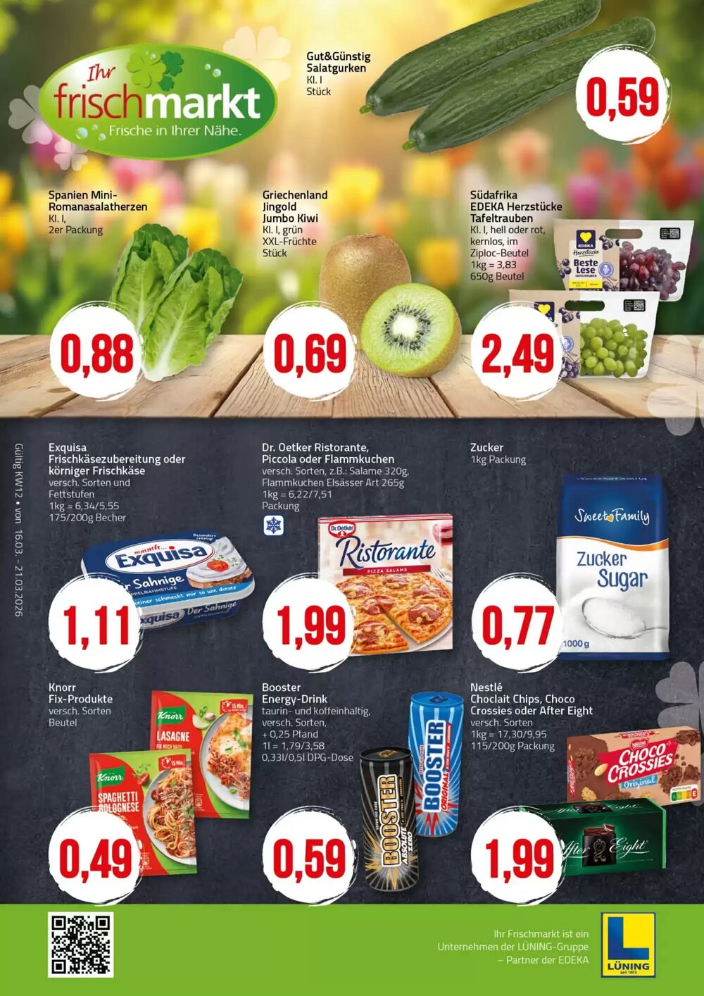 Ihr Frischmarkt Prospekt (ab 16.03.2026) zum Blättern - Seite 1