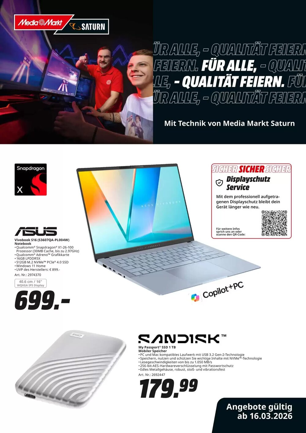 MediaMarkt Prospekt (ab 16.03.2026) zum Blättern - Seite 1
