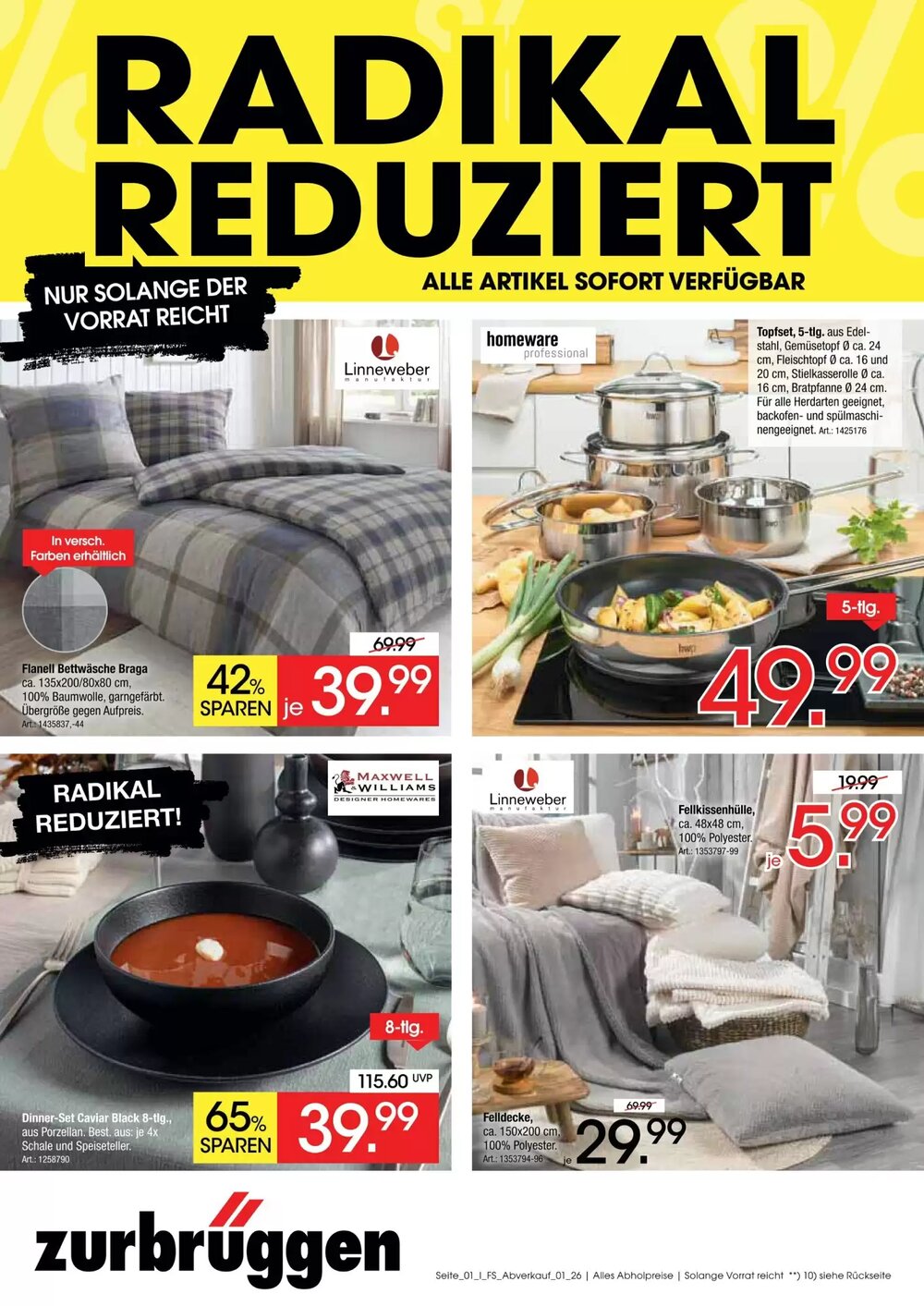 Zurbrüggen Prospekt (ab 16.03.2026) zum Blättern - Seite 1